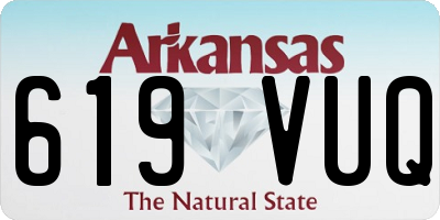 AR license plate 619VUQ