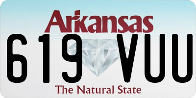AR license plate 619VUU