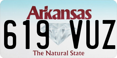 AR license plate 619VUZ