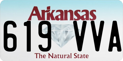 AR license plate 619VVA