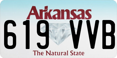AR license plate 619VVB