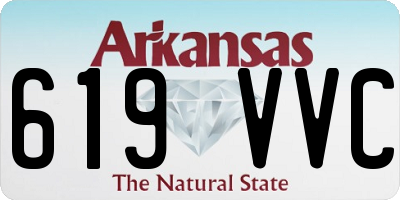 AR license plate 619VVC