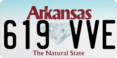 AR license plate 619VVE