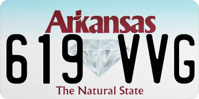 AR license plate 619VVG