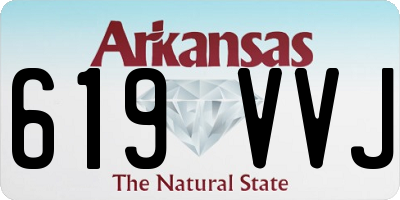 AR license plate 619VVJ