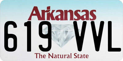 AR license plate 619VVL