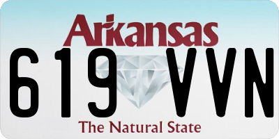 AR license plate 619VVN