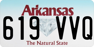 AR license plate 619VVQ