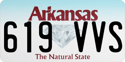 AR license plate 619VVS
