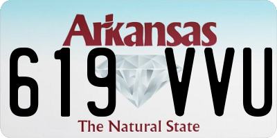 AR license plate 619VVU
