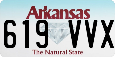 AR license plate 619VVX