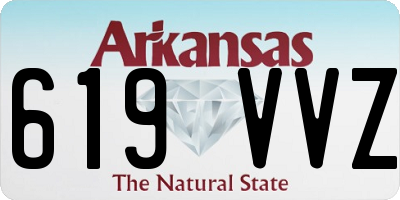 AR license plate 619VVZ