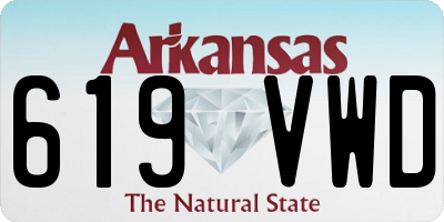AR license plate 619VWD