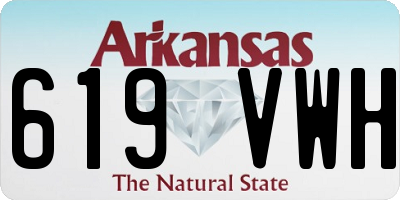 AR license plate 619VWH