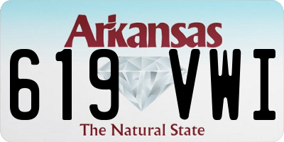 AR license plate 619VWI