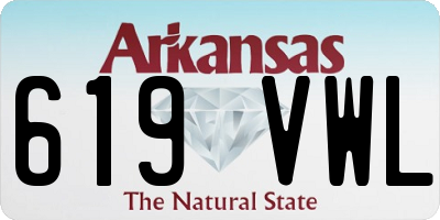 AR license plate 619VWL