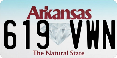 AR license plate 619VWN