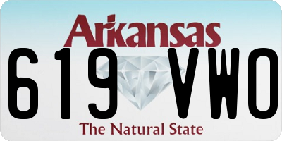 AR license plate 619VWO