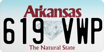 AR license plate 619VWP