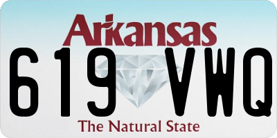 AR license plate 619VWQ