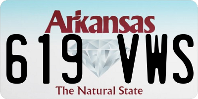 AR license plate 619VWS
