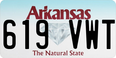 AR license plate 619VWT