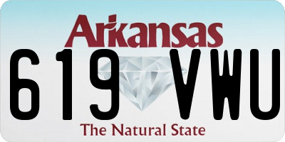 AR license plate 619VWU