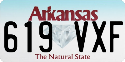 AR license plate 619VXF