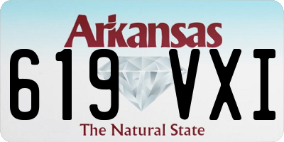 AR license plate 619VXI
