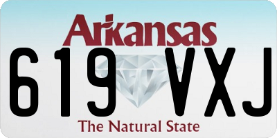 AR license plate 619VXJ