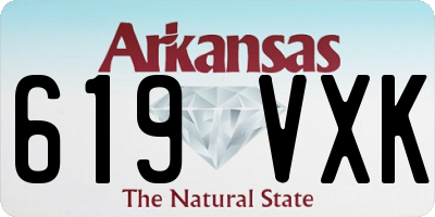 AR license plate 619VXK