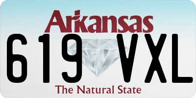 AR license plate 619VXL