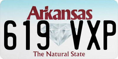 AR license plate 619VXP
