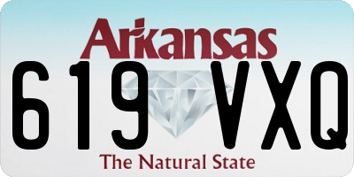 AR license plate 619VXQ