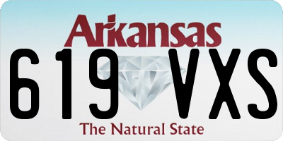 AR license plate 619VXS