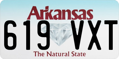 AR license plate 619VXT