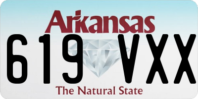 AR license plate 619VXX