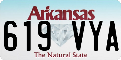 AR license plate 619VYA