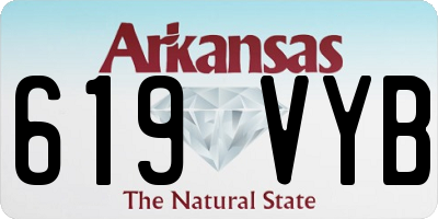 AR license plate 619VYB