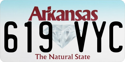 AR license plate 619VYC