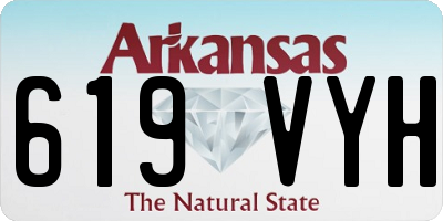 AR license plate 619VYH