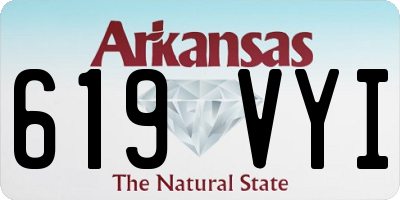 AR license plate 619VYI
