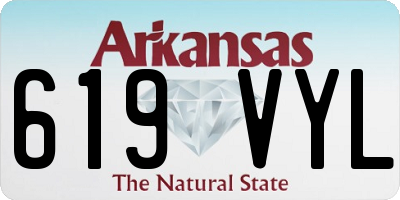 AR license plate 619VYL