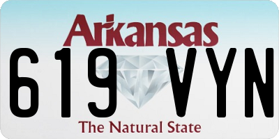 AR license plate 619VYN