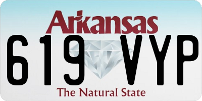 AR license plate 619VYP