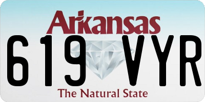 AR license plate 619VYR