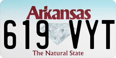 AR license plate 619VYT