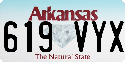 AR license plate 619VYX