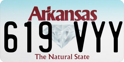 AR license plate 619VYY