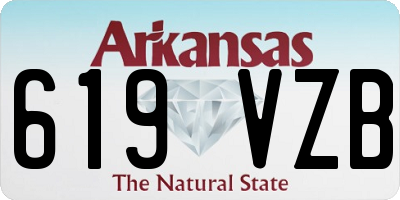 AR license plate 619VZB